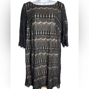Jessica Howard dress size‎ 14W stunning black lace dress gown PERFECT 🖤🖤